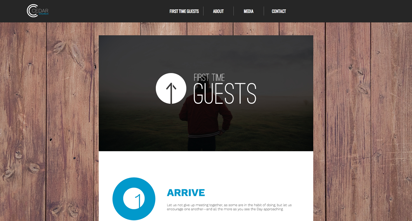 Cedar Theme - Church Website Design by Radiate Ministry
