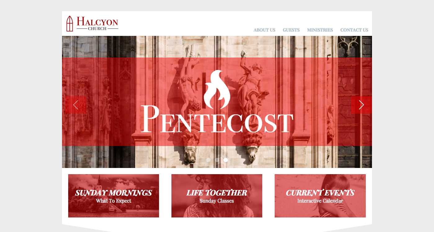 Halcyon Theme - Church Website Design by Radiate Ministry