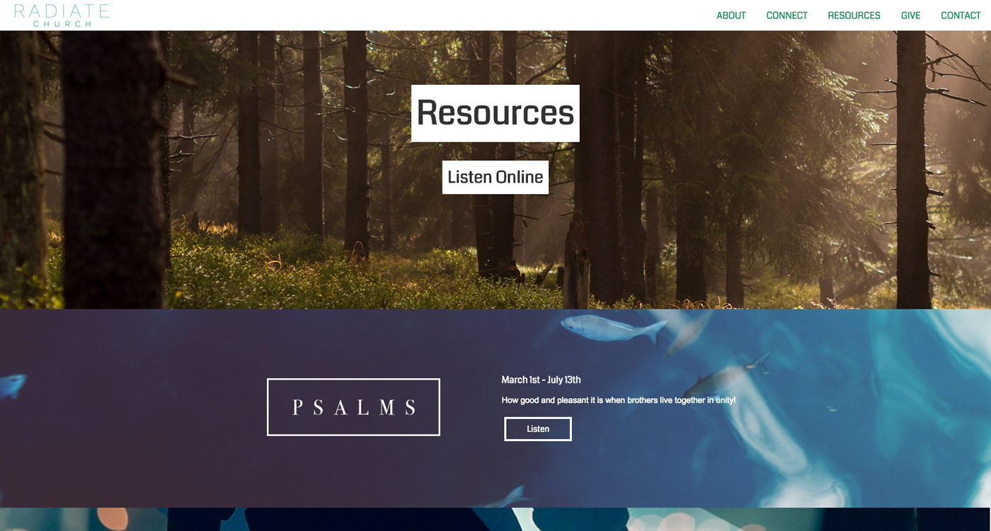 Murray Theme - Church Website Design by Radiate Ministry