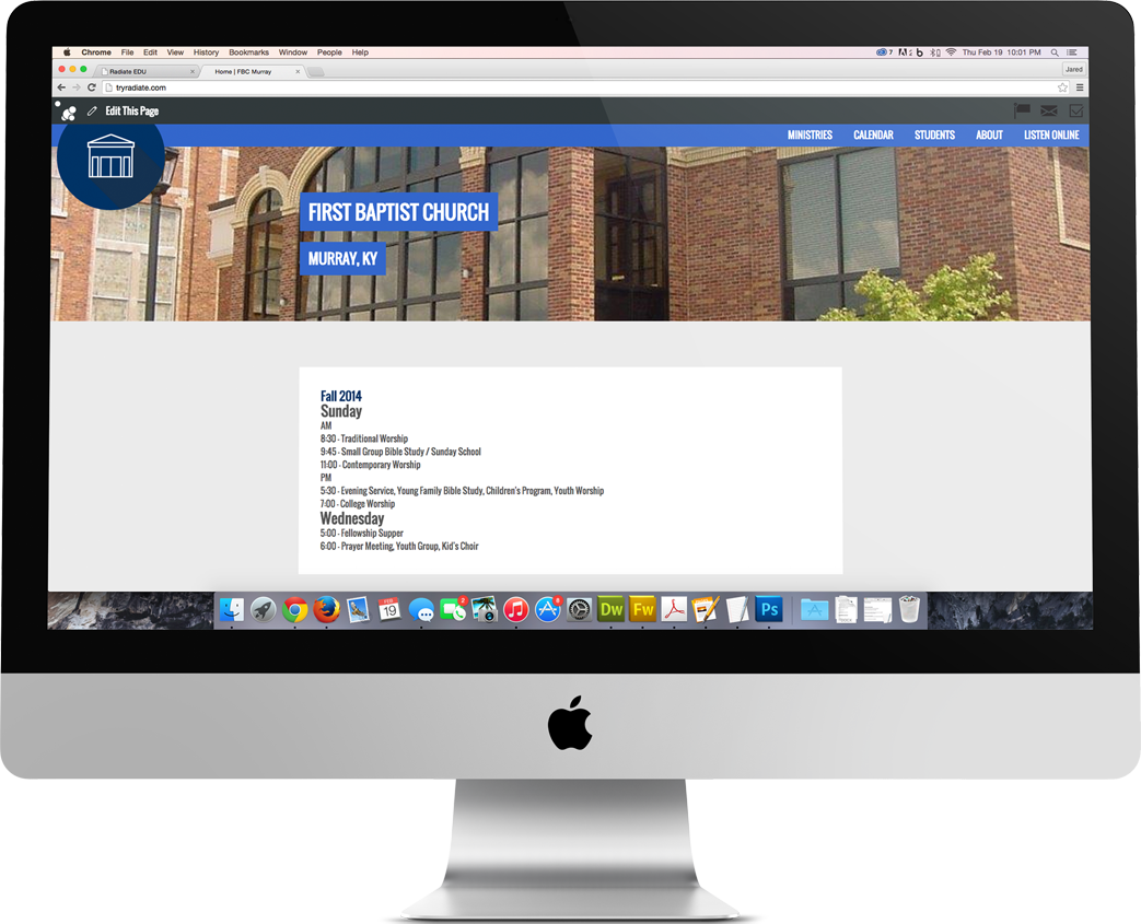 Church Website Mobile Editing